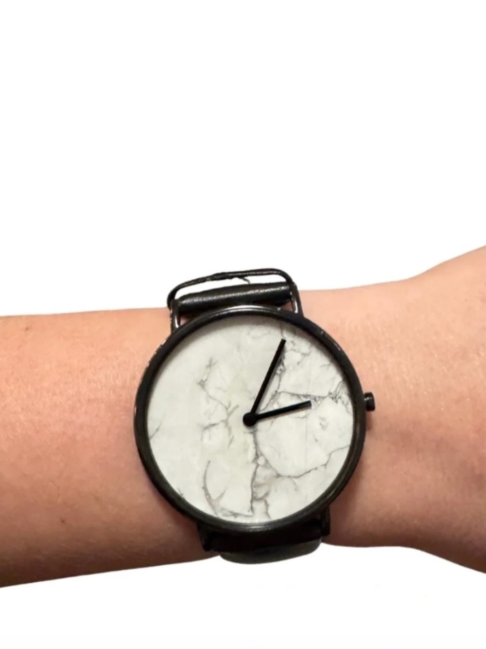 The Horse Leather Bracelet Marble Face Watch *accepting offers